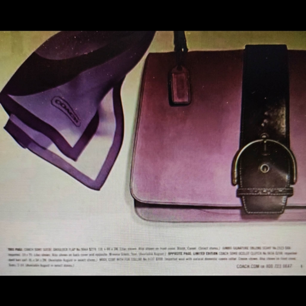 Coach Vintage Lavender Suede 2005 Handbag w/ COA & Coach Dustbag in EUC - Picture 14 of 14